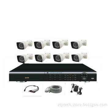 8 Channel CCTV Kit with 8 IR Dome Cameras Without HDD Included (ZCJD1008SD-11AC1P243613)